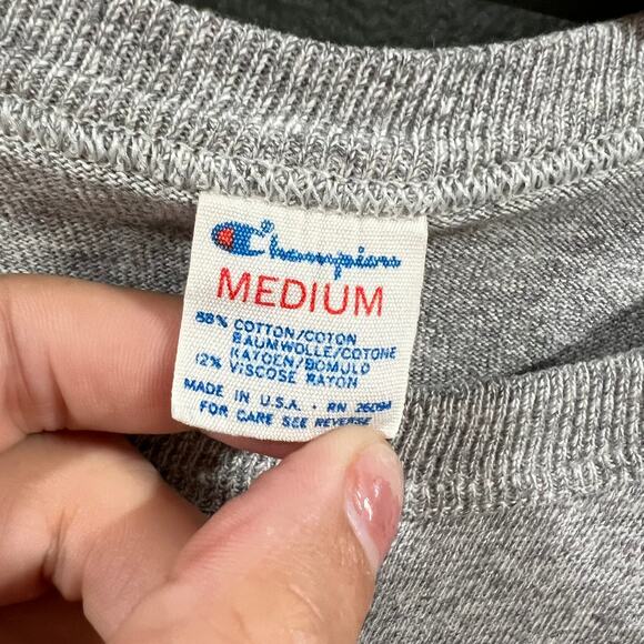 Vintage Champion Northwestern University T Shirt Gray College Tee M - Picture 2 of 6